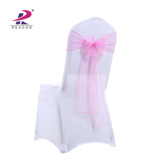 wholesale durable cheap christmas organza wedding banquet chair sashes